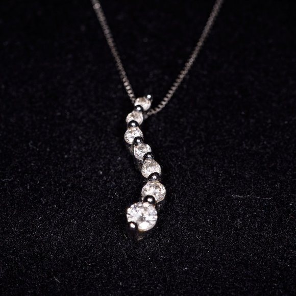 Zales Diamond Journey Necklace - Picture 1 of 5